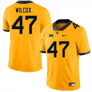 Men's West Virginia Mountaineers NCAA #47 Avery Wilcox Gold Authentic Nike Stitched College Football Jersey UP15F65TA